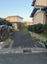 豊橋市高師町、土地の前面道路を含む現地写真画像です