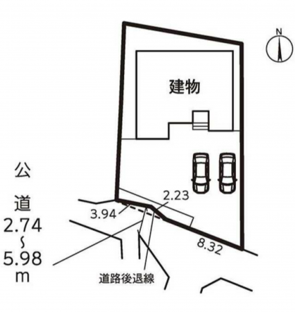 豊橋市大崎町、新築一戸建ての画像です