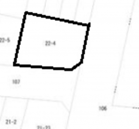 豊橋市東岩田、土地の間取り画像です