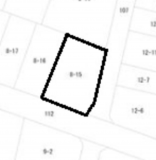 豊橋市北岩田、土地の間取り画像です