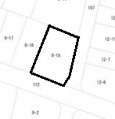 豊橋市北岩田、土地の間取り画像です
