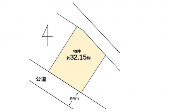 豊橋市大岩町、土地の間取り画像です