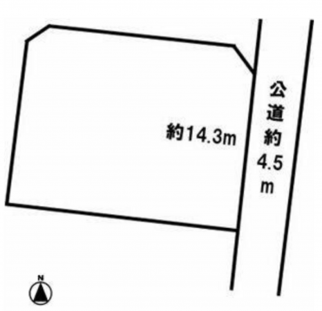 豊橋市弥生町、土地の間取り画像です