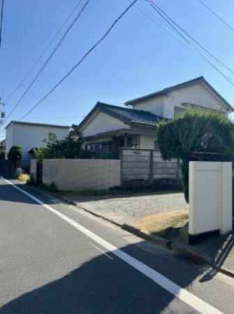豊橋市弥生町、土地の前面道路を含む現地写真画像です