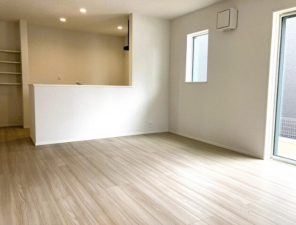 豊橋市二川町、新築一戸建ての居間画像です