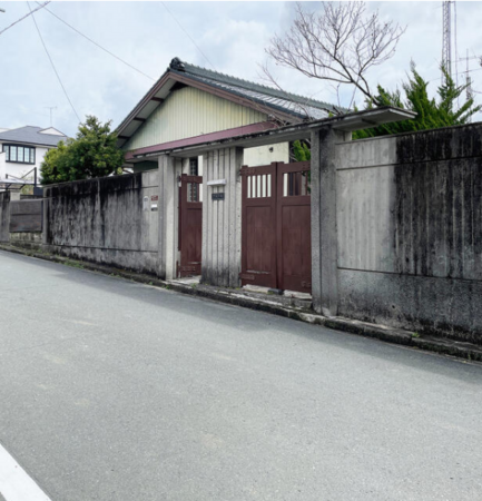 豊橋市向山西町、土地の前面道路を含む現地写真画像です