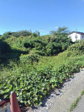 豊橋市老津町、土地の前面道路を含む現地写真画像です