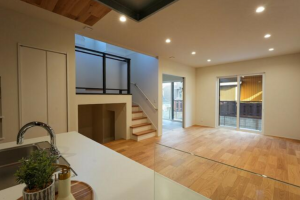 豊橋市東田町、新築一戸建ての居間画像です