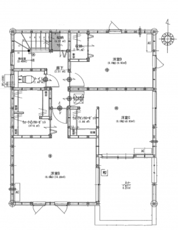 豊橋市多米中町、新築一戸建ての間取り画像です
