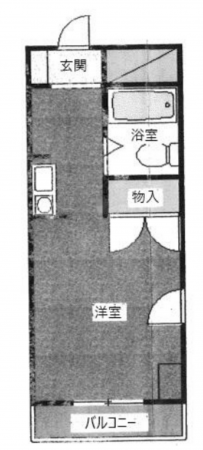 豊橋市上伝馬町、マンションの間取り画像です