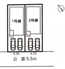 豊橋市住吉町、新築一戸建ての画像です