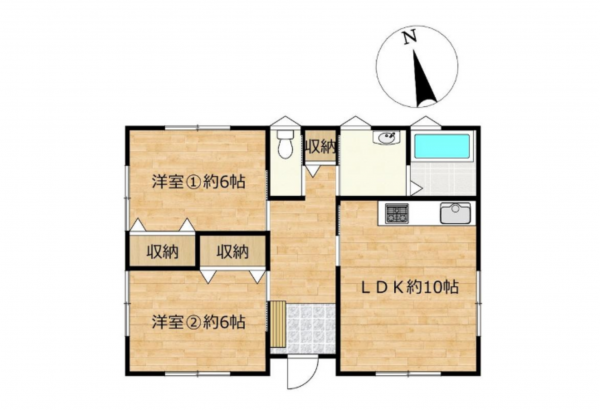豊橋市西松山町、中古一戸建ての間取り画像です
