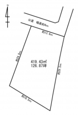 豊橋市東郷町、土地の間取り画像です