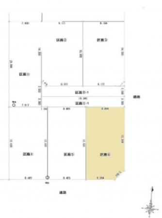 豊橋市上野町、土地の間取り画像です