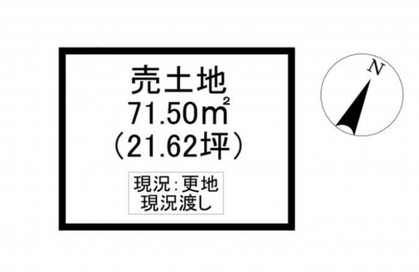 豊橋市西羽田町、土地の間取り画像です
