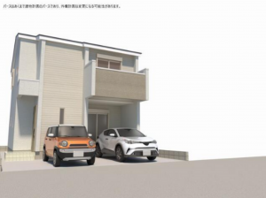 豊橋市八町通、新築一戸建ての外観画像です