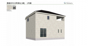 豊橋市牛川町、新築一戸建ての画像です