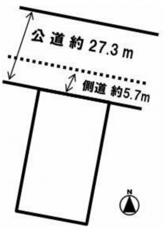 豊橋市中橋良町、土地の間取り画像です