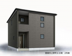 豊橋市上野町、新築一戸建ての外観画像です