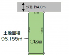 豊橋市曲尺手町、土地の間取り画像です