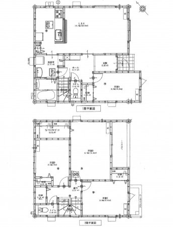 豊橋市東幸町、新築一戸建ての間取り画像です