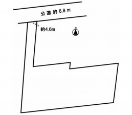 豊橋市大岩町、土地の間取り画像です