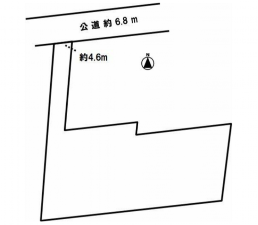 豊橋市大岩町、土地の間取り画像です