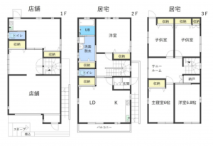 豊橋市忠興、中古一戸建ての間取り画像です