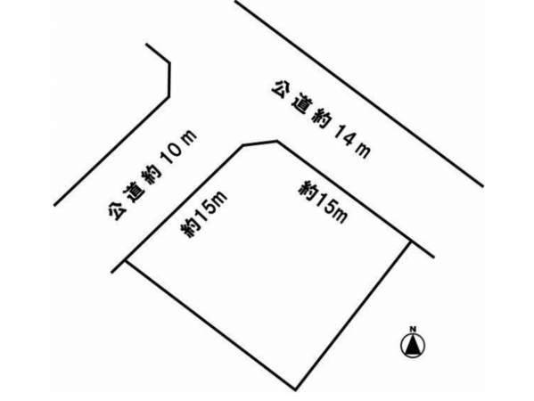 豊橋市牟呂水神町、土地の間取り画像です