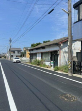 豊橋市牟呂町、土地の前面道路を含む現地写真画像です