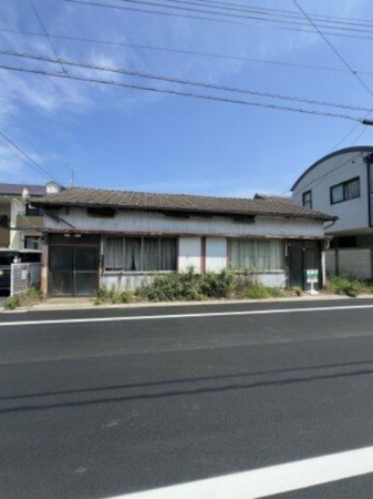 豊橋市牟呂町、土地の前面道路を含む現地写真画像です