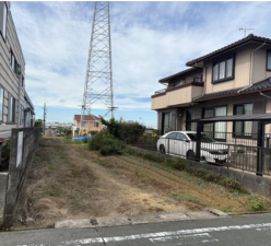 豊橋市西幸町、土地の前面道路を含む現地写真画像です