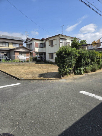 豊橋市浜道町、土地の前面道路を含む現地写真画像です