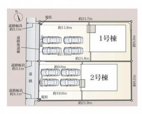 豊橋市北島町、新築一戸建ての画像です