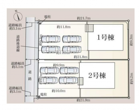 豊橋市北島町、新築一戸建ての画像です