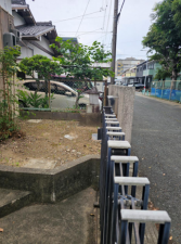 豊橋市忠興、土地の前面道路を含む現地写真画像です