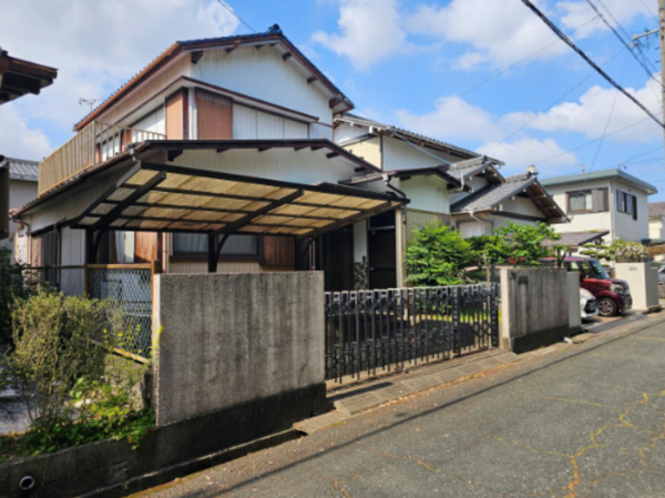 豊橋市忠興、土地の前面道路を含む現地写真画像です