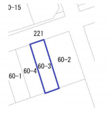 豊橋市曙町、土地の間取り画像です