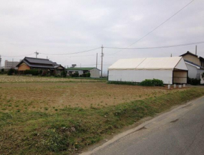 豊橋市牟呂町、土地の前面道路を含む現地写真画像です