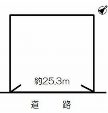 豊橋市牟呂町、土地の間取り画像です