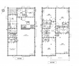 豊橋市東脇、新築一戸建ての間取り画像です