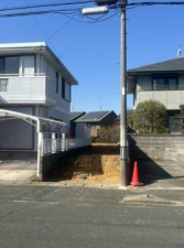 豊橋市東小浜町、土地の前面道路を含む現地写真画像です