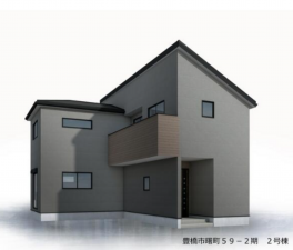 豊橋市曙町、新築一戸建ての完成予想図（外観）画像です