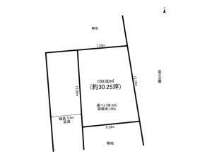 練馬区大泉学園町、土地の間取り画像です
