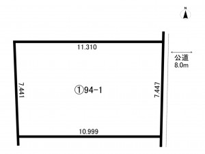 練馬区関町北、土地の間取り画像です