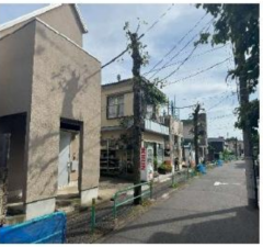 練馬区高野台、土地の前面道路を含む現地写真画像です