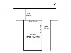練馬区高野台、土地の間取り画像です