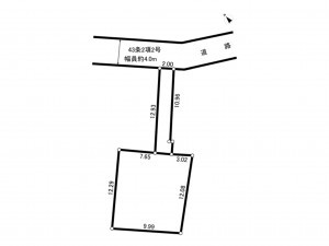 練馬区土支田、土地の間取り画像です