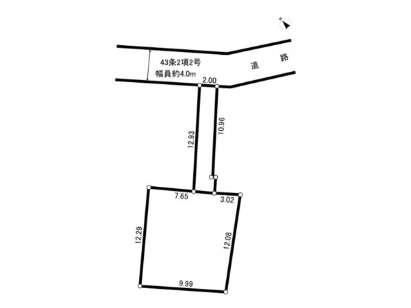 練馬区土支田、土地の間取り画像です