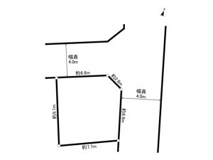 練馬区高野台、土地の間取り画像です